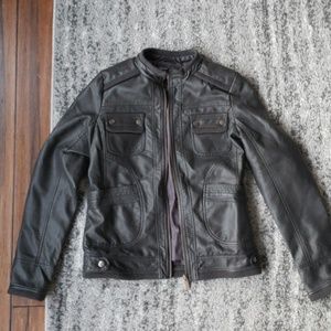 YMI Juniors faux leather bomber jacket